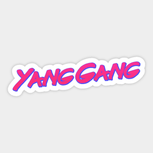 Yang Gang Vaporwave Sticker